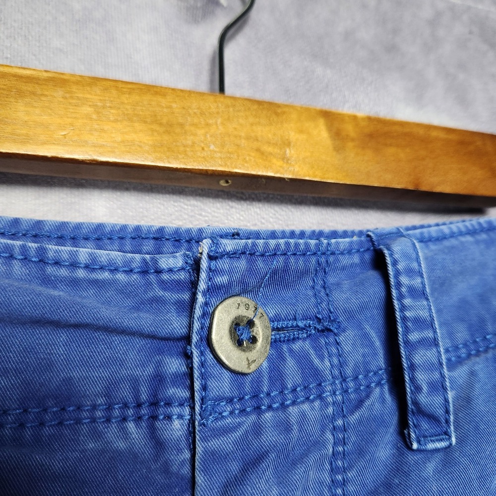 American Eagle Outfitters Mens Blue Prep Length Cotton Twill Shorts Size 34 - Picture 13 of 16